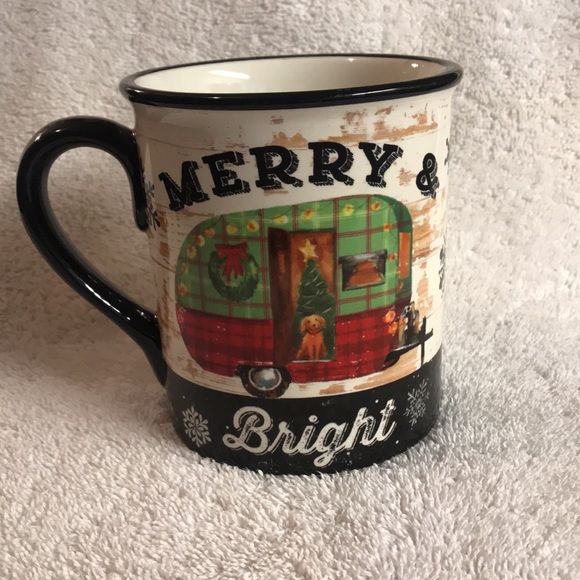 Merry & Bright Home For Christmas Plate and Mug - by Certified International - Picture 7 of 10